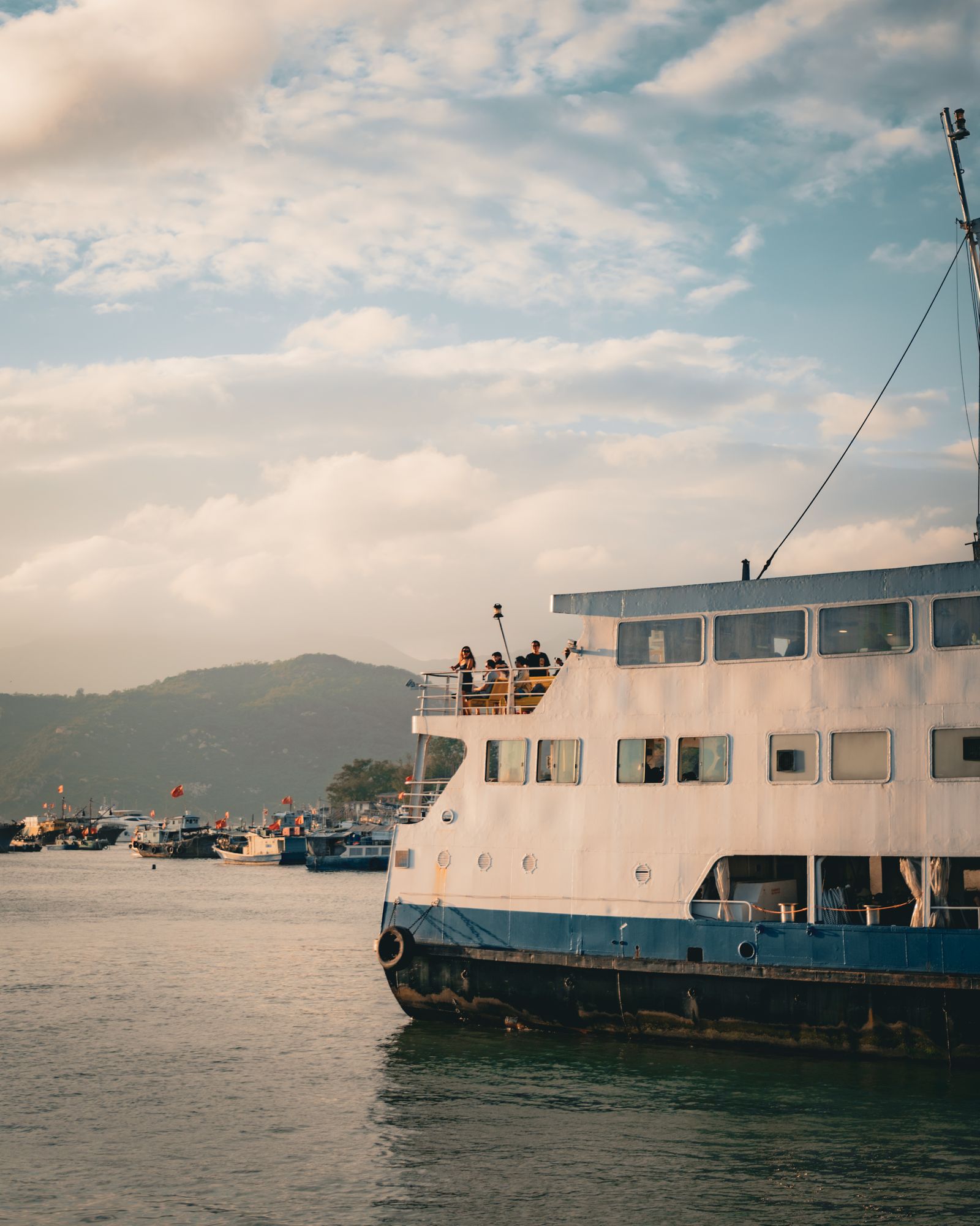 A Hong Kong ferry crossing the harbour.